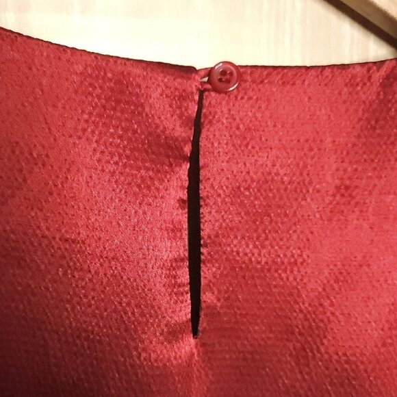 Dana Buchman Maroon Silky Sleeveless Top Small - Picture 5 of 8